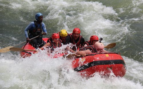 Whitewater rafting